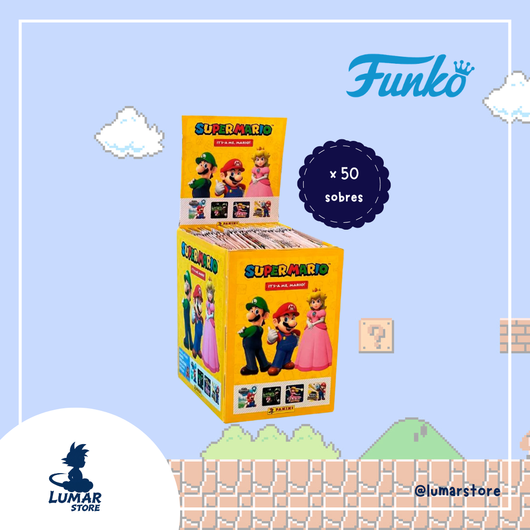 Panini: Caja de 50 Sobres Super Mario 2026 "It's Mario" - 250 Cromos