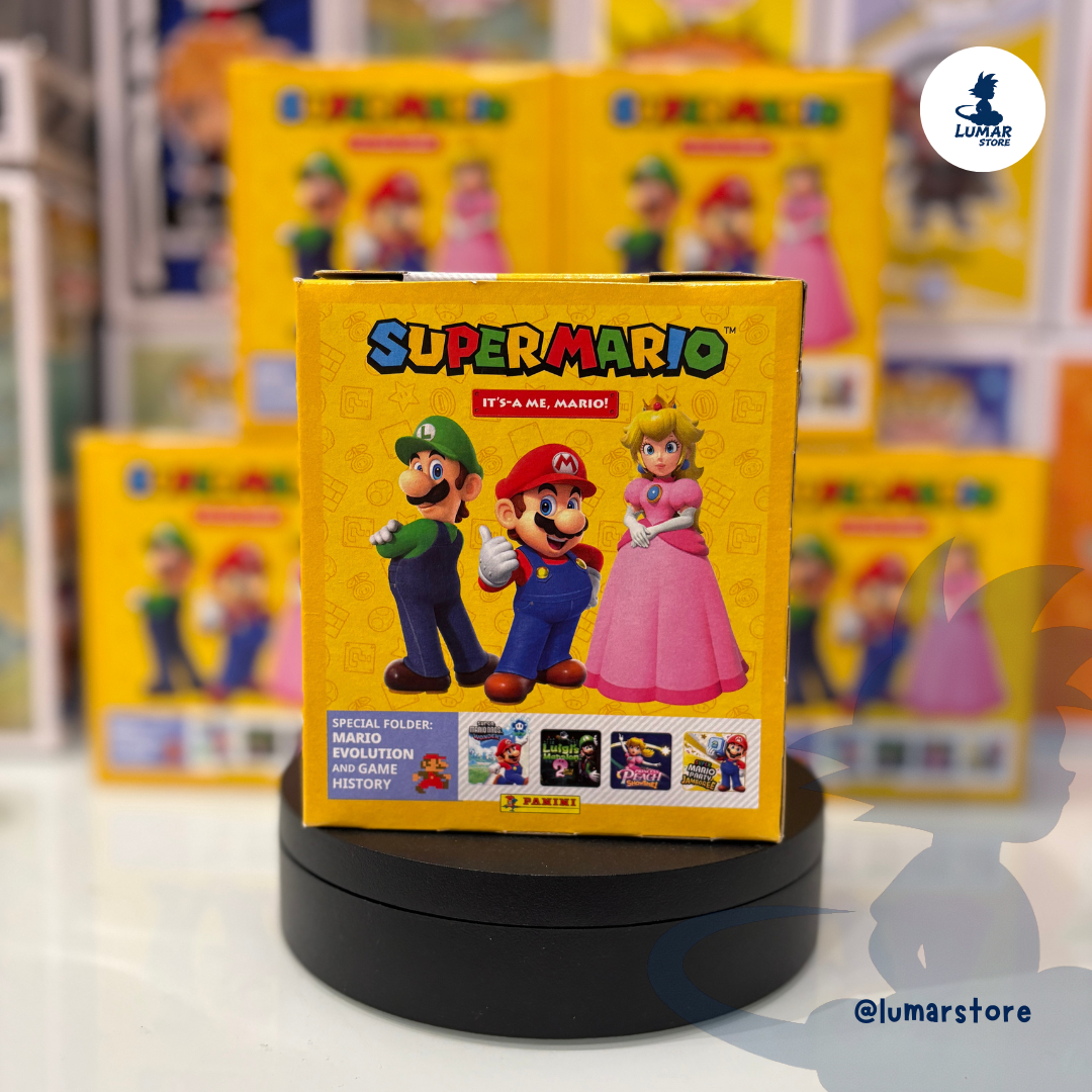 Panini: Caja de 50 Sobres Super Mario 2026 "It's Mario" - 250 Cromos