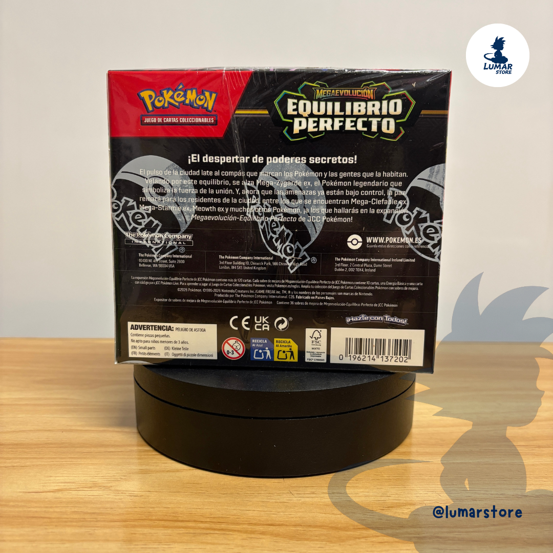 Pokémon TCG: Booster Box 36 Sobres - Equilibrio Perfecto | Megaevolución (Español)