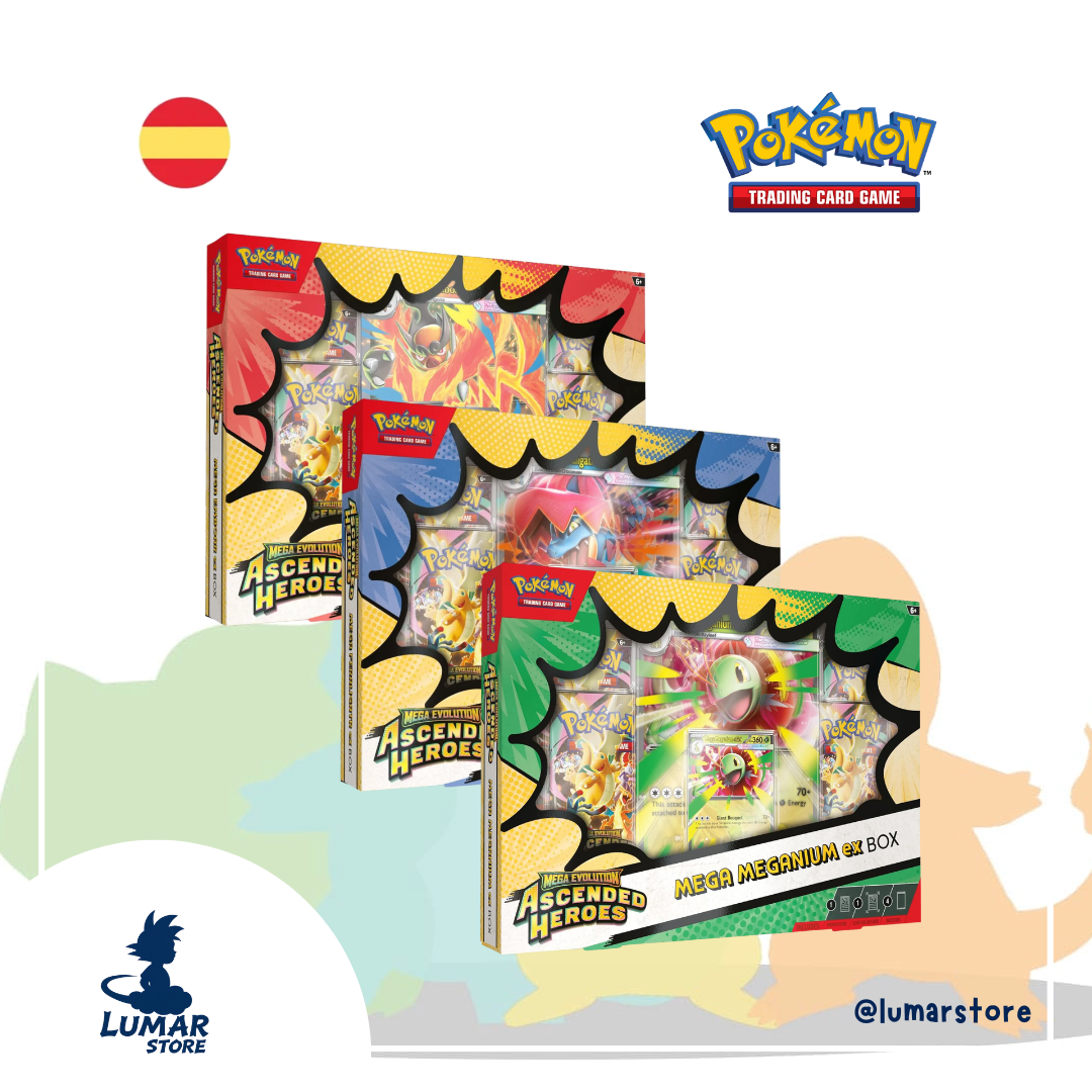 Pokémon TCG: Caja Mega Ex Héroes Ascendentes - Megaevolución (Español)