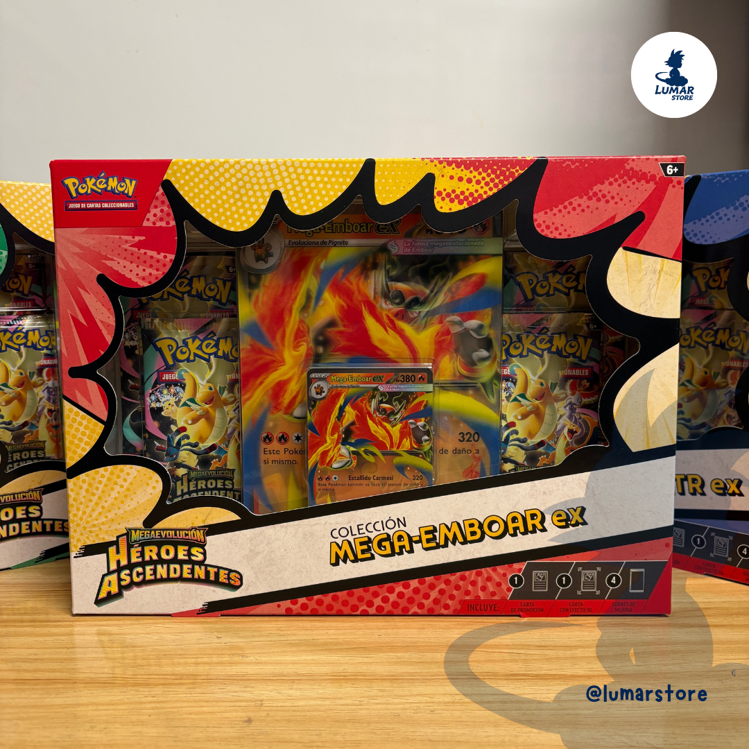 Pokémon TCG: Caja Mega Ex Héroes Ascendentes - Megaevolución (Español)