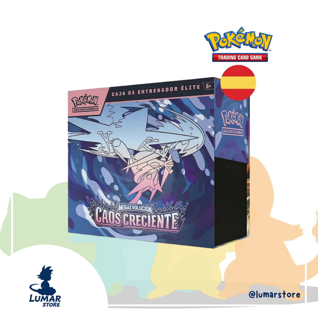 Pokémon TCG: Caja de Entrenador Élite (ETB) Caos Creciente - Megaevolución (Español)