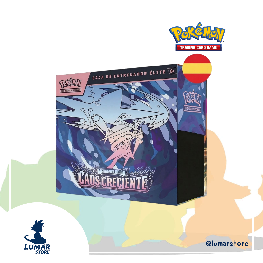 Pokémon TCG: Caja de Entrenador Élite (ETB) Caos Creciente - Megaevolución (Español)