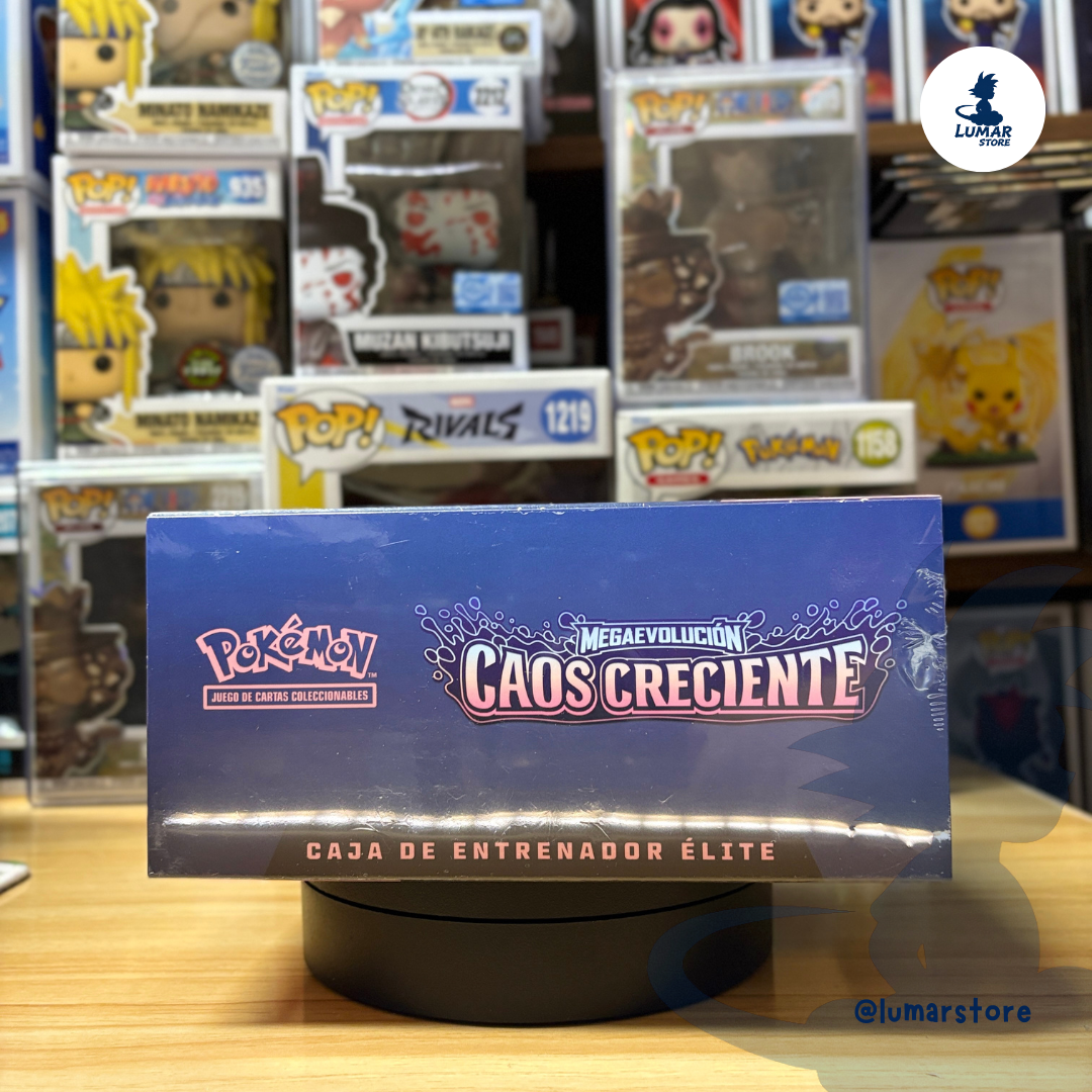Pokémon TCG: Caja de Entrenador Élite (ETB) Caos Creciente - Megaevolución (Español)