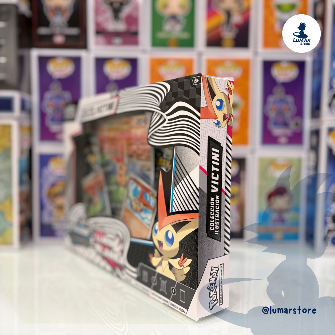 Pokémon TCG: Blister Colección Ilustración Victini - Fulgor Negro & Llama Blanca (Español)