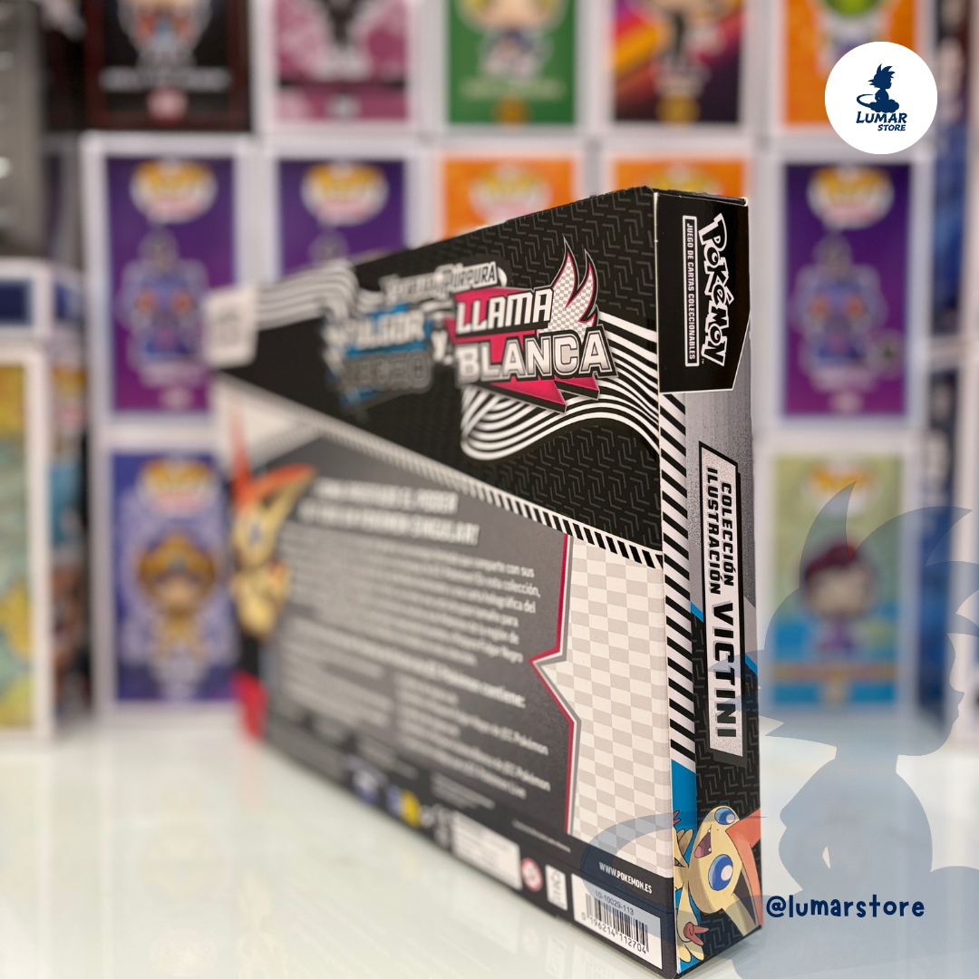 Pokémon TCG: Blister Colección Ilustración Victini - Fulgor Negro & Llama Blanca (Español)