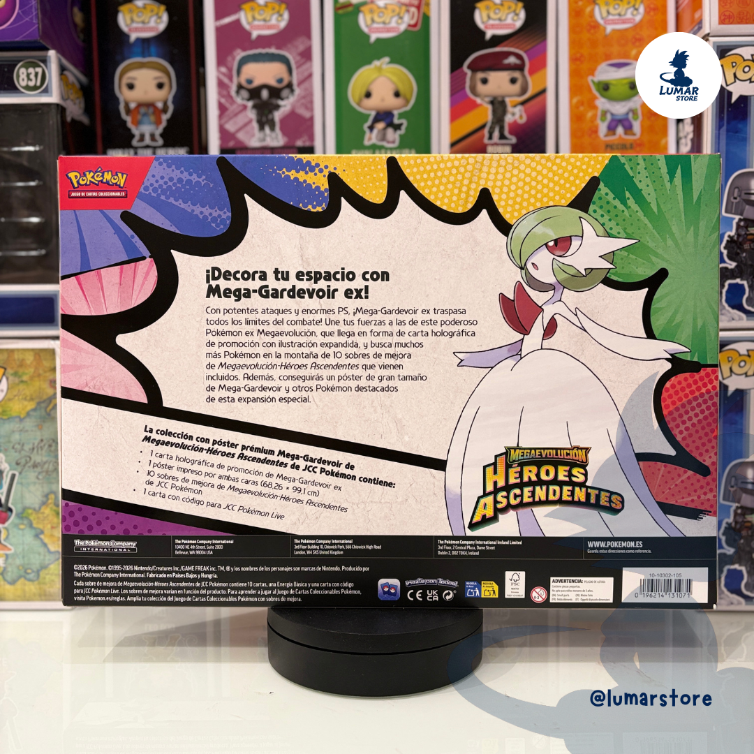 Pokémon TCG: Blister Premium Poster Collection - Héroes Ascendentes (Español) | Mega Lucario & Mega Gardevoir