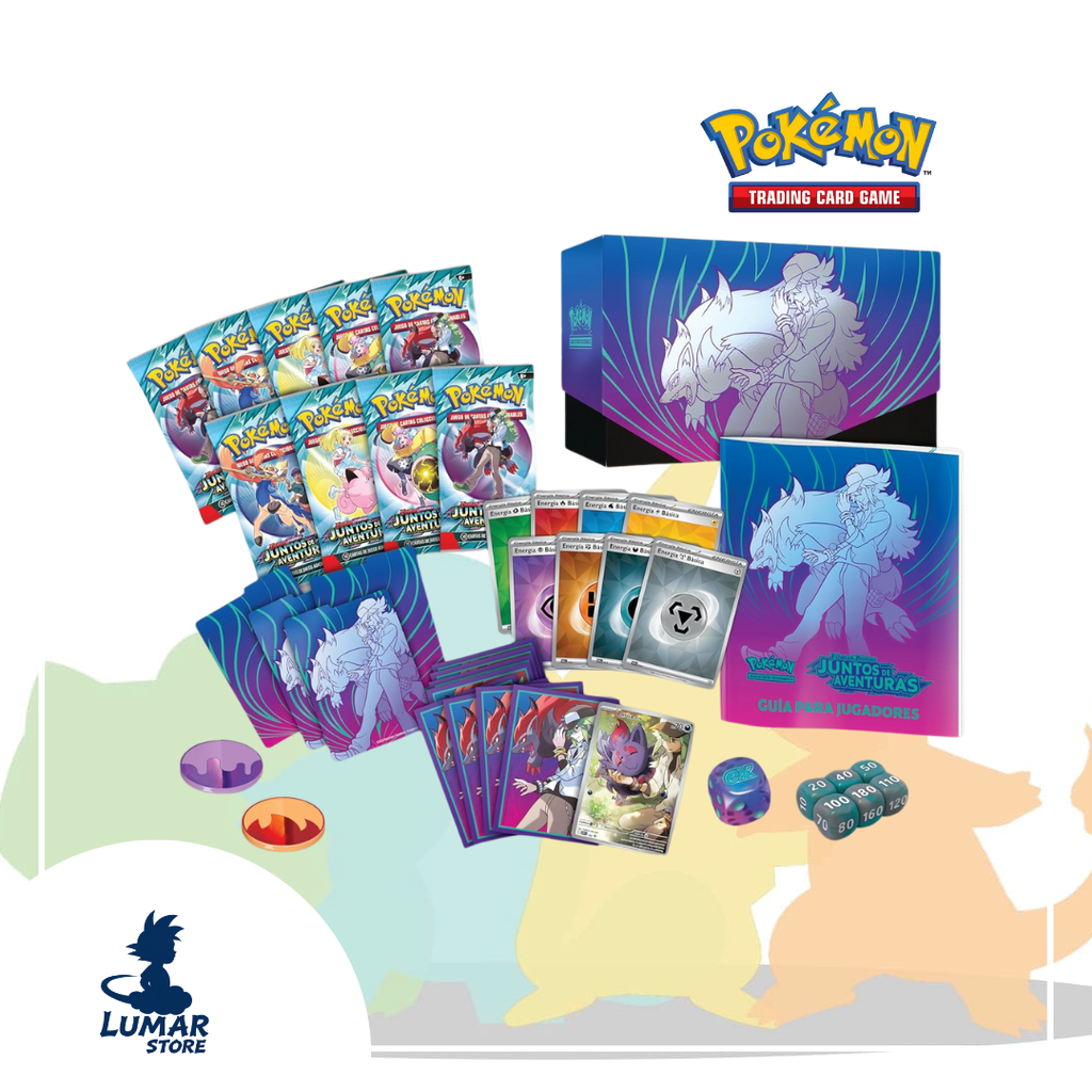 Pokémon TCG – Caja de Entrenador Élite Aventuras Compartidas (Escarlata y Púrpura) – Español Latino