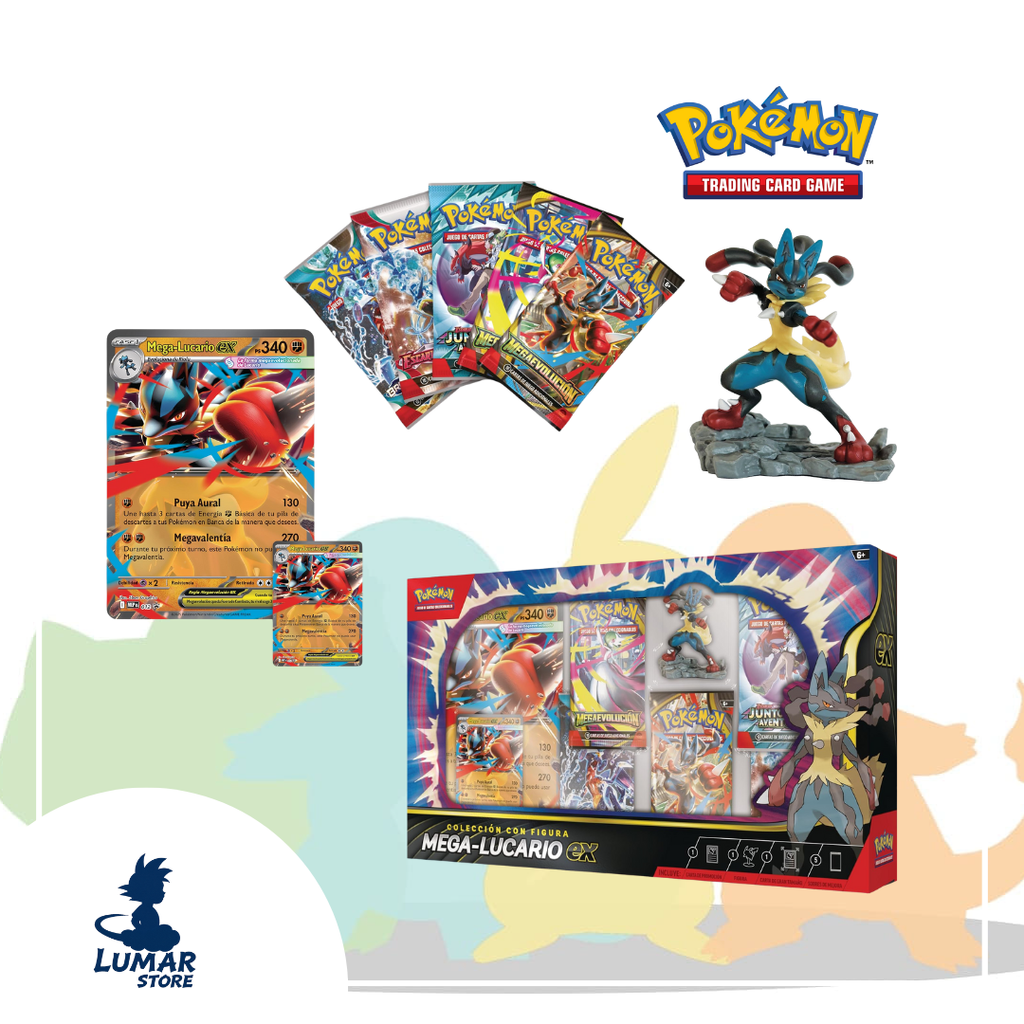 Pokémon TCG: Colección con Figura Mega-Lucario ex (Español)