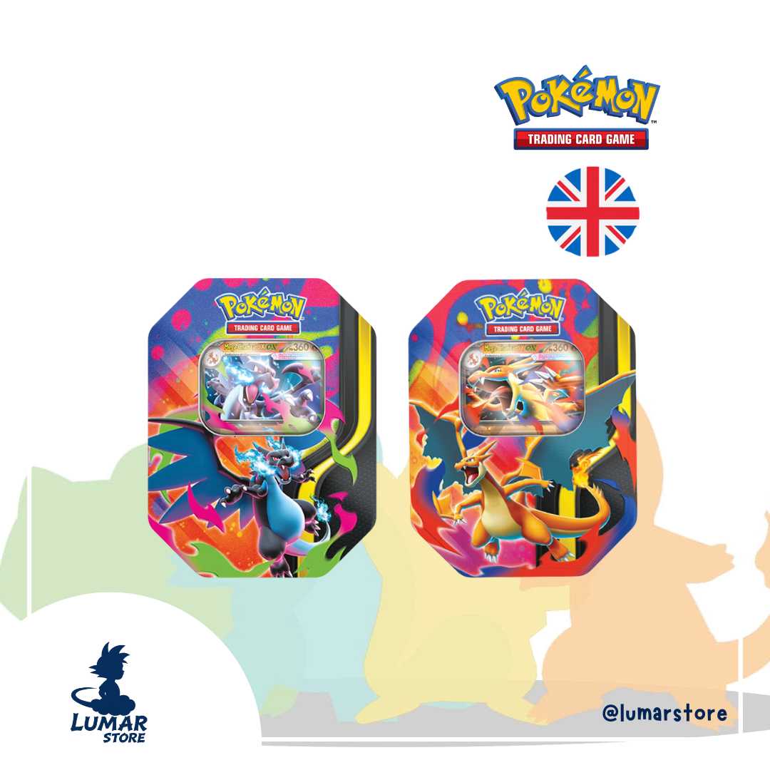 Pokémon TCG: Mega Charizard EX Power Trio Tin (Ingles)