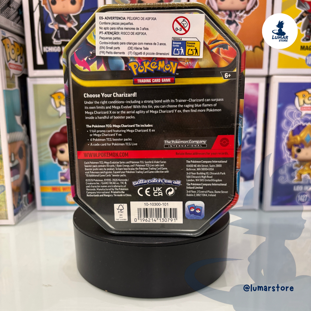 Pokémon TCG: Mega Charizard EX Power Trio Tin (Ingles)
