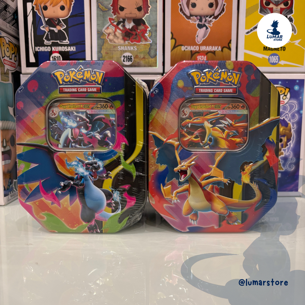 Pokémon TCG: Mega Charizard EX Power Trio Tin (Ingles)