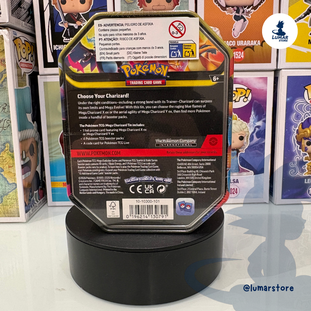 Pokémon TCG: Mega Charizard EX Power Trio Tin (Ingles)
