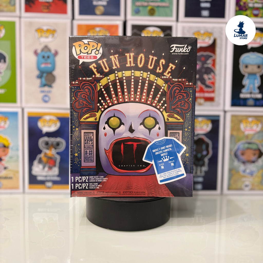 Set Funko Pop! 830 Pennywise with Beaver Hat + Camiseta Talla M | IT Capítulo 2