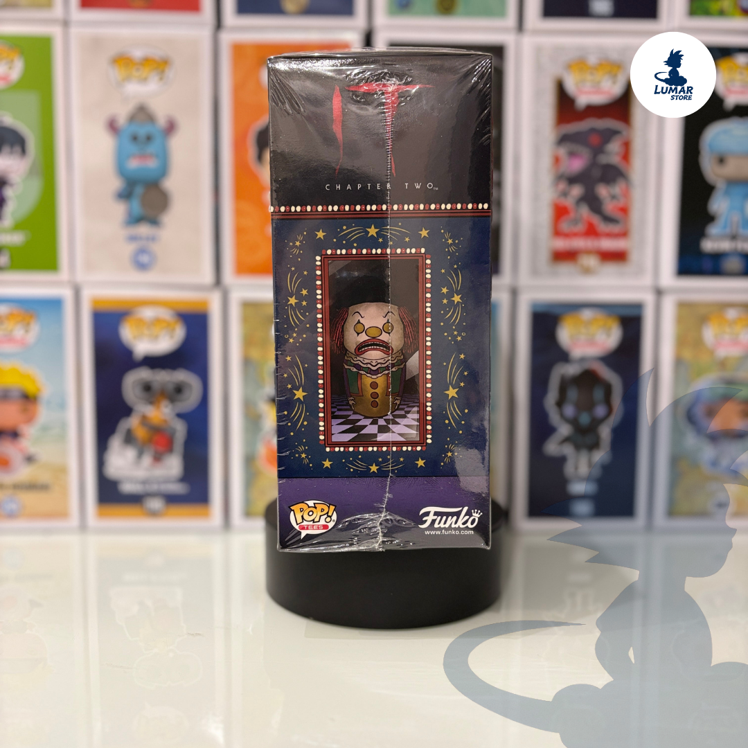 Set Funko Pop! 830 Pennywise with Beaver Hat + Camiseta Talla M | IT Capítulo 2